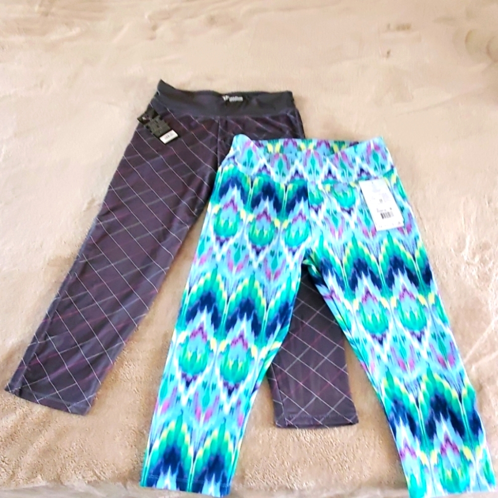 TWO Pair of NWT workout capris medium